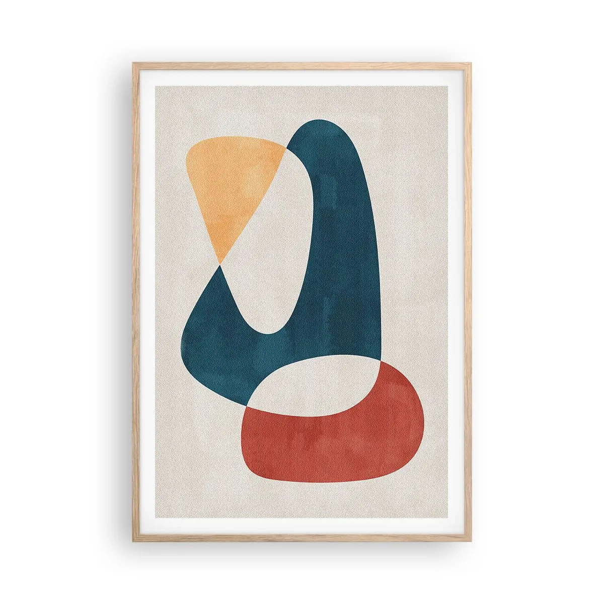 Poster in einem Rahmen aus heller Eiche - Einflüsse und Metamorphosen - 70x100 cm