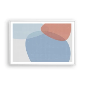 Poster in einem weißen Rahmen - Pastellbeziehungen - 91x61 cm