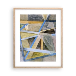 Poster in einem Rahmen aus heller Eiche - Gerade oder diagonal? - 40x50 cm