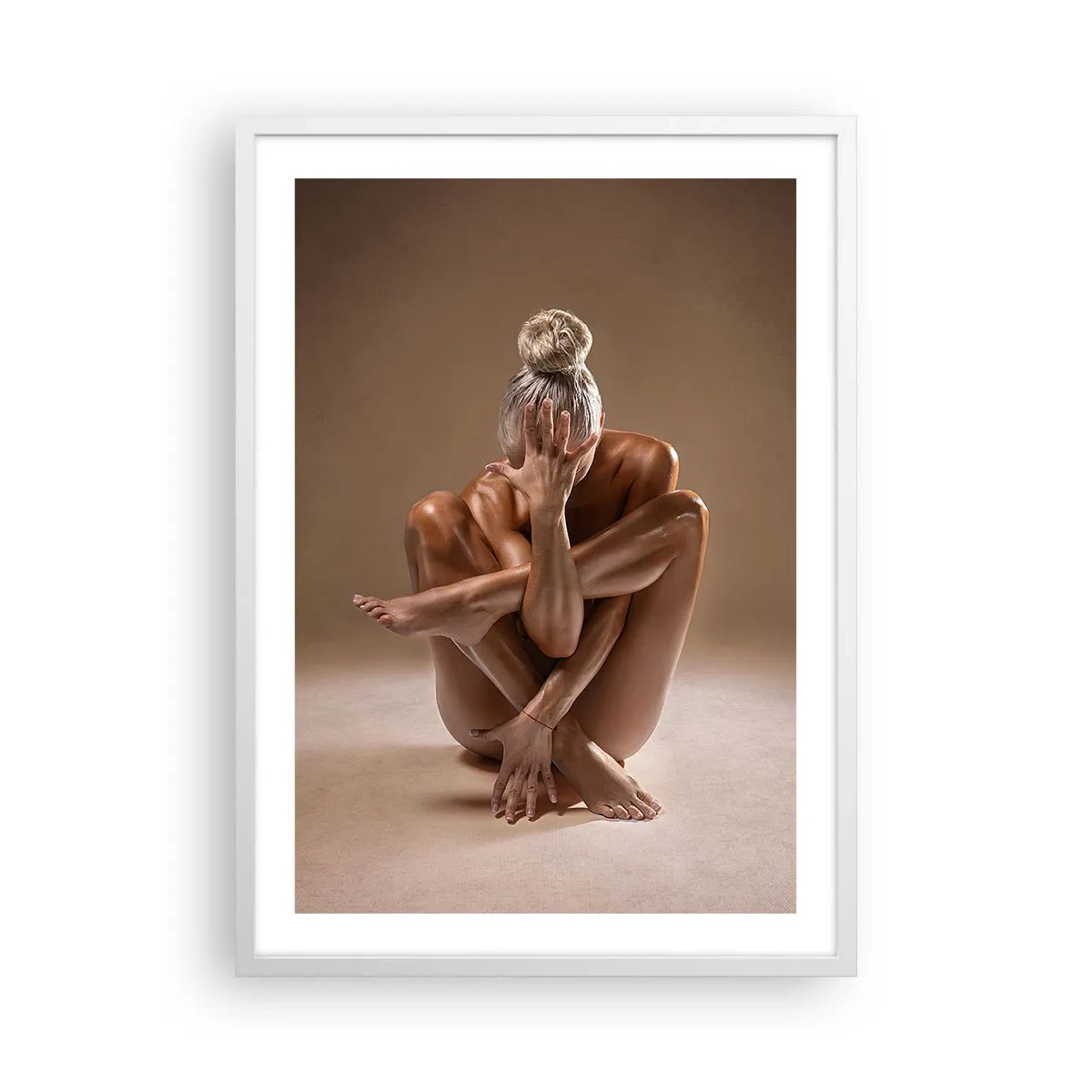 Poster in einem weißen Rahmen - Die Einheit von Körper und Geist - 50x70 cm