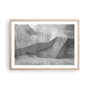 Poster in einem Rahmen aus heller Eiche - Eine echte Herausforderung - 70x50 cm