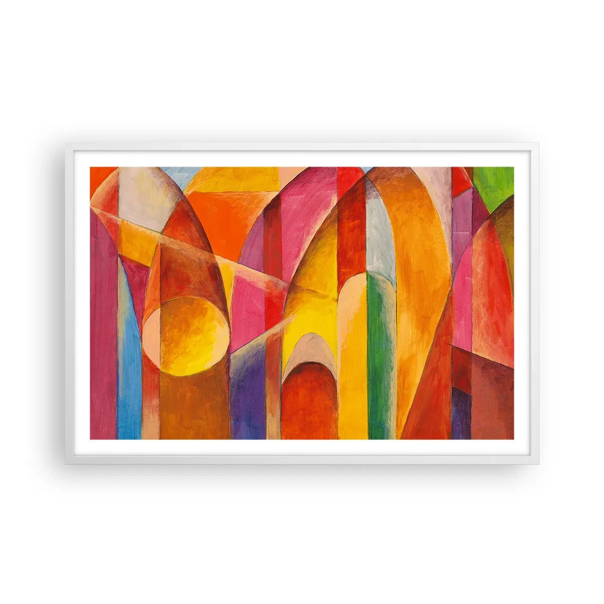 Poster in einem weißen Rahmen - Kathedrale der Sonne - 91x61 cm
