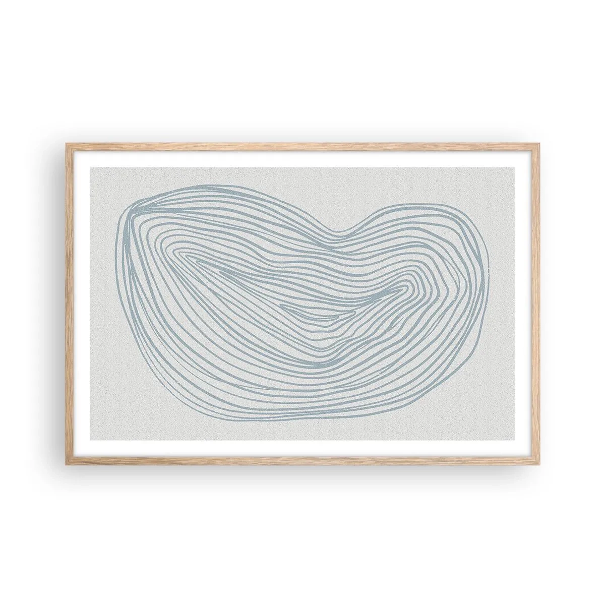 Poster in einem Rahmen aus heller Eiche - Das Lächeln der Wassertropfen - 91x61 cm