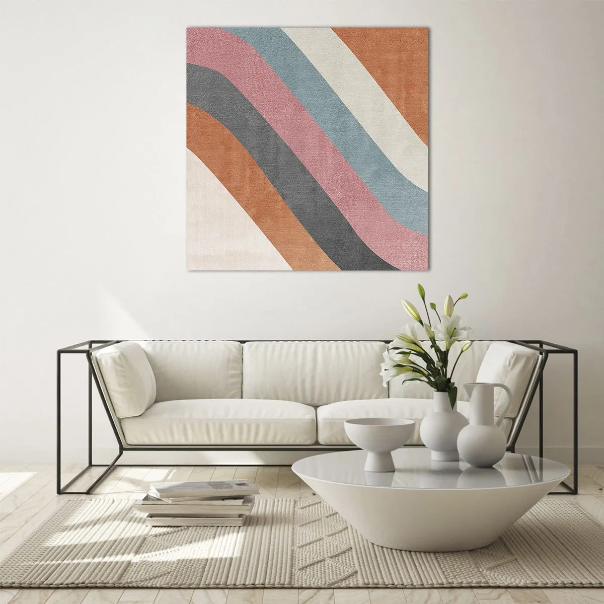 Glasbild - Bild auf glas - Diagonale Komposition – Bewegung - 30x30 cm