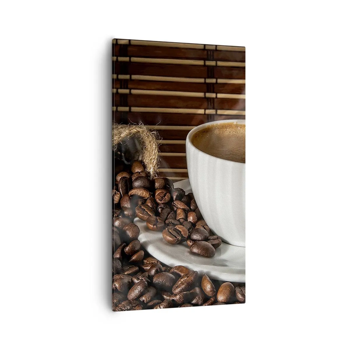 Bild auf Leinwand - Leinwandbild - Die Schwärze von Kohle, die Klarheit von Bernstein - 55x100 cm