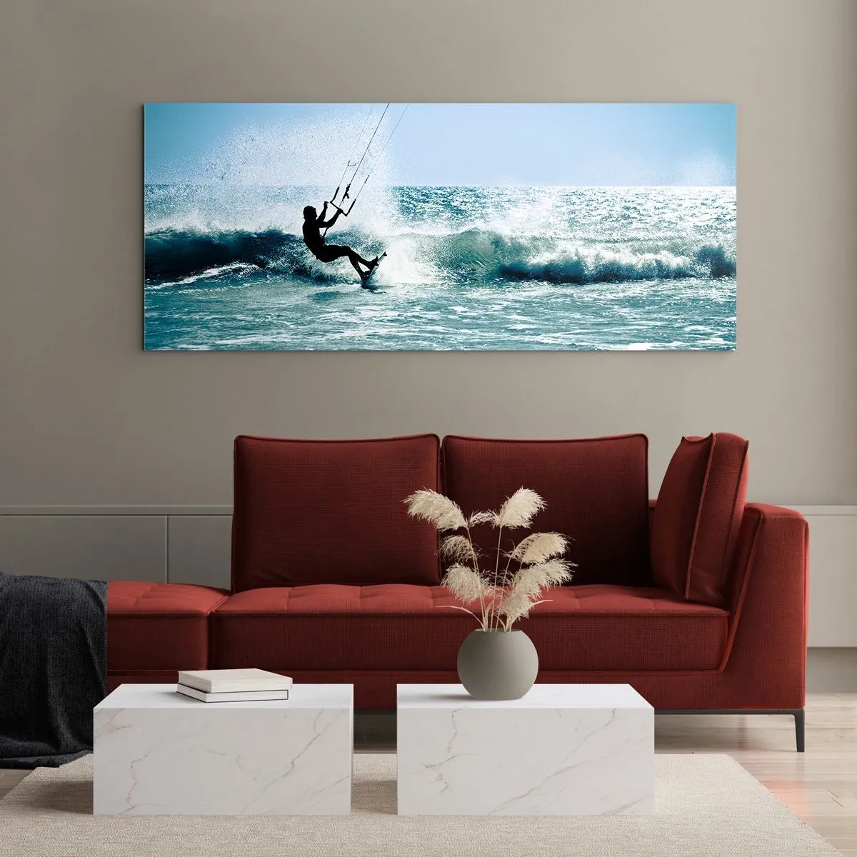 Glasbild - Bild auf glas - Hinreißen lassen - 100x40 cm