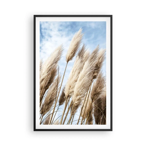 Poster in einem schwarzem Rahmen - Sonnige und windige Liebkosungen - 61x91 cm