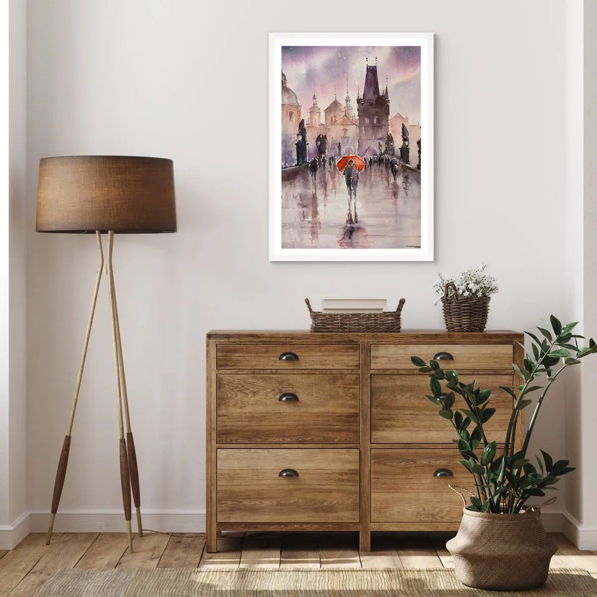 Poster in einem weißen Rahmen - Leute verändern sich nicht - 40x50 cm