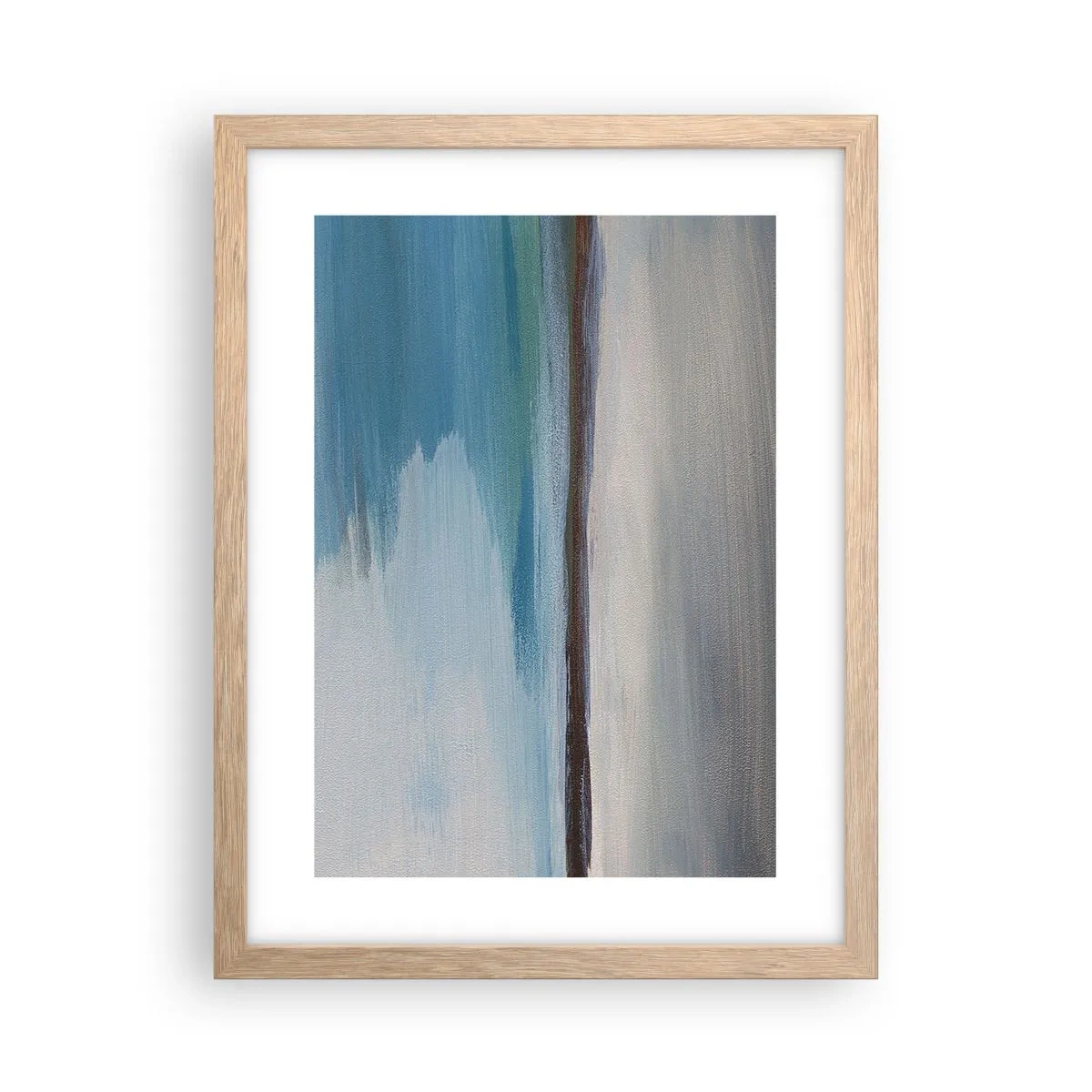 Poster in einem Rahmen aus heller Eiche - Horizontale Landschaft - 30x40 cm