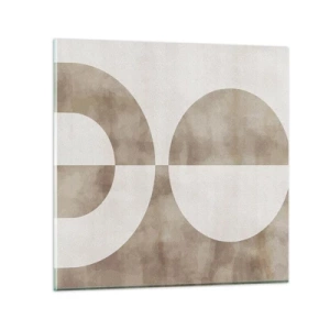 Glasbild - Bild auf glas - Ähnlichkeiten und Unterschiede - 70x70 cm