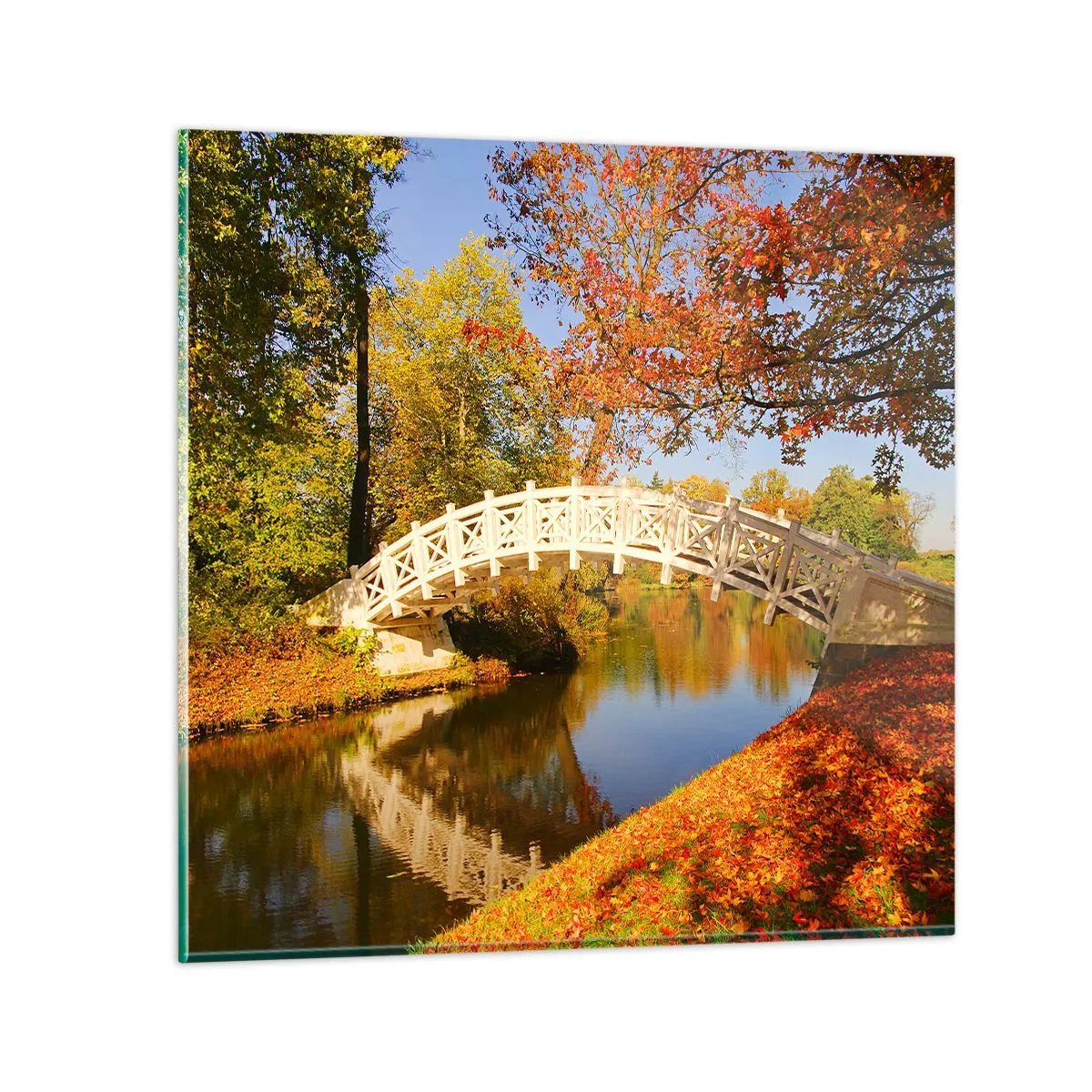 Glasbild - Bild auf glas - Auf der weißen Seufzerbrücke - 60x60 cm