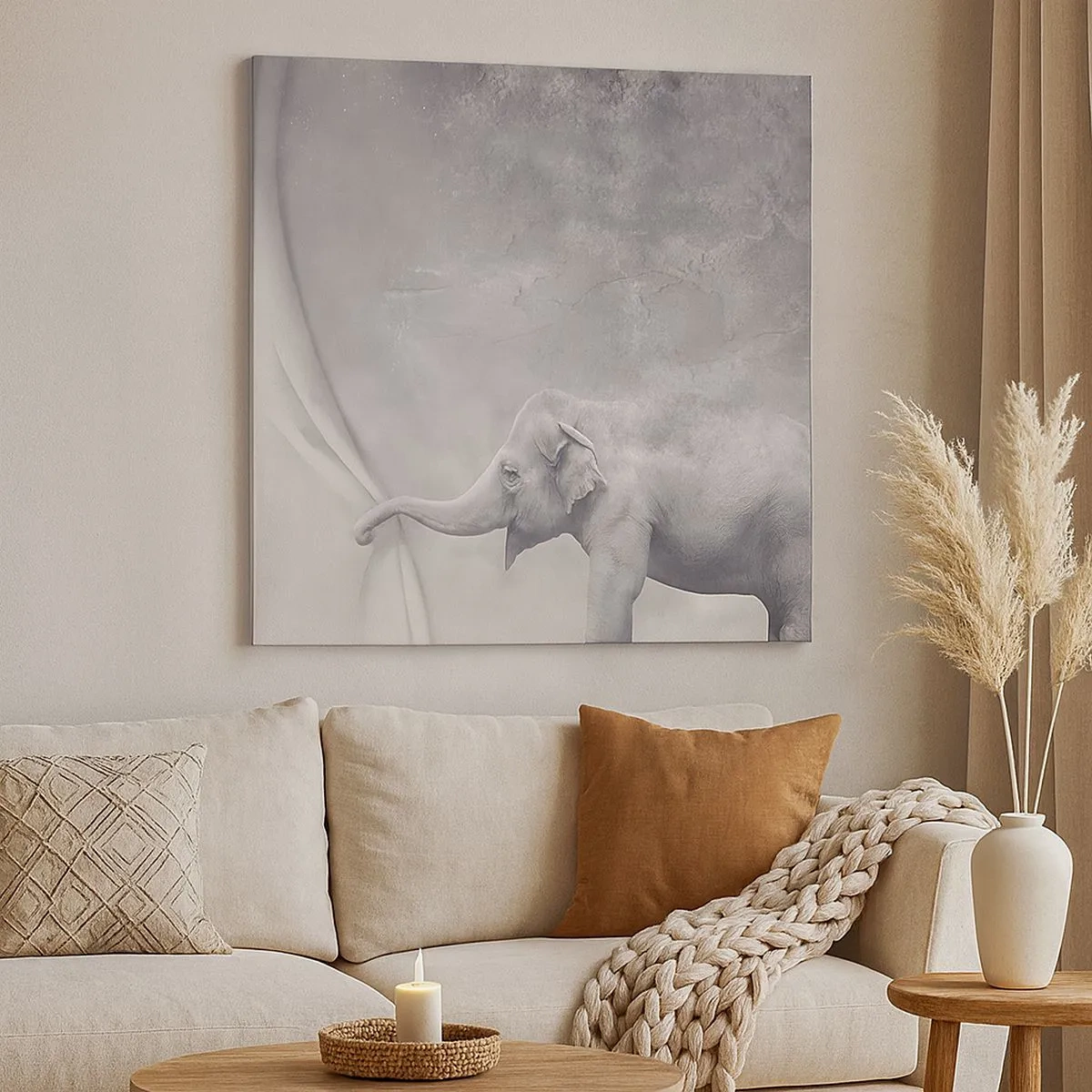 Bild auf Leinwand - Leinwandbild - Enthülle das Geheimnis - 30x30 cm