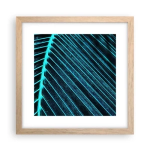 Poster in einem Rahmen aus heller Eiche - Grüne Textur - 30x30 cm