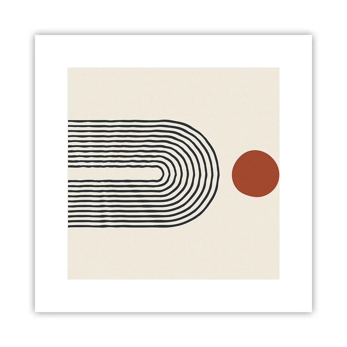 Poster - Magnetismus von Formen und Farben - 30x30 cm