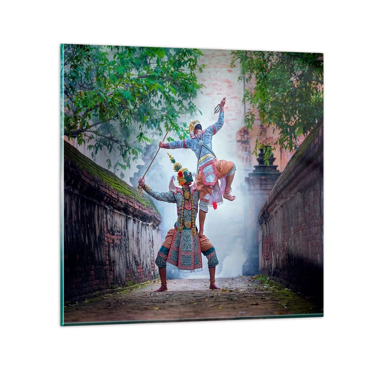 Glasbild - Bild auf glas - Der Tanz ist umwerfend schön - 70x70 cm