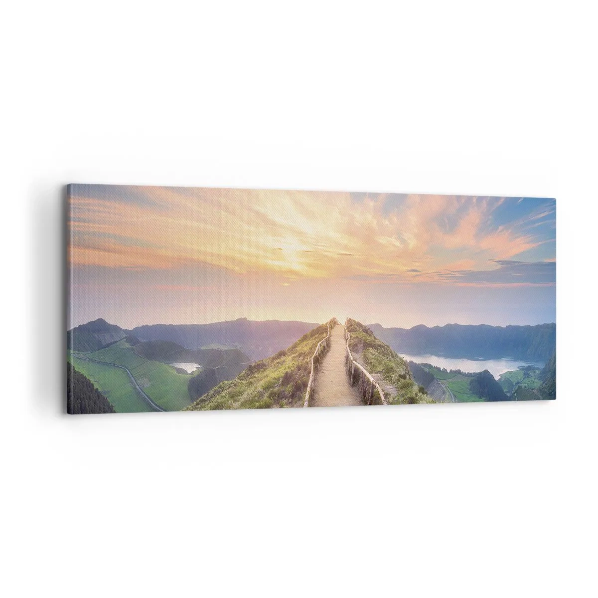 Bild auf Leinwand - Leinwandbild - Nah am Himmel - 100x40 cm