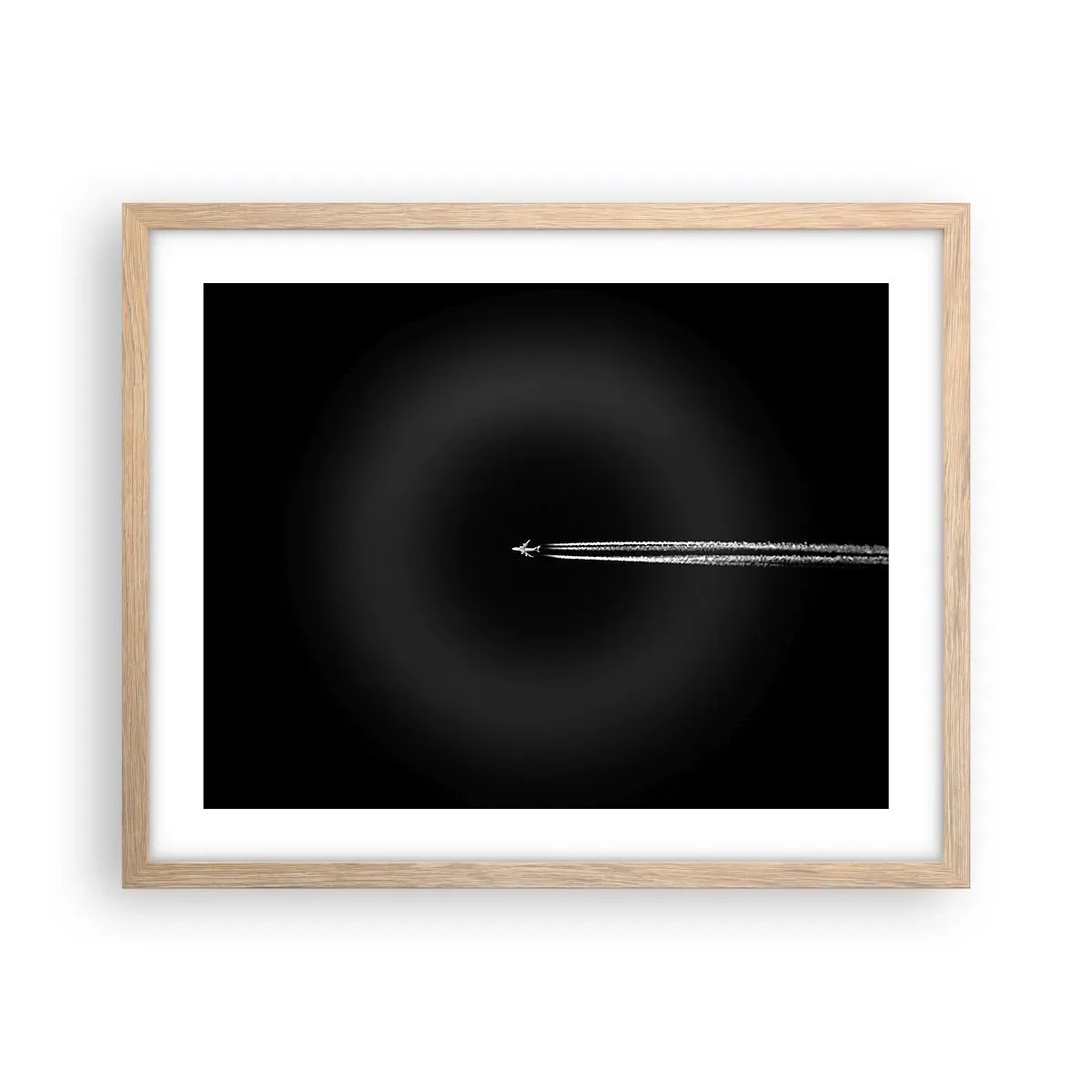 Poster in einem Rahmen aus heller Eiche - In eine andere Dimension - 50x40 cm