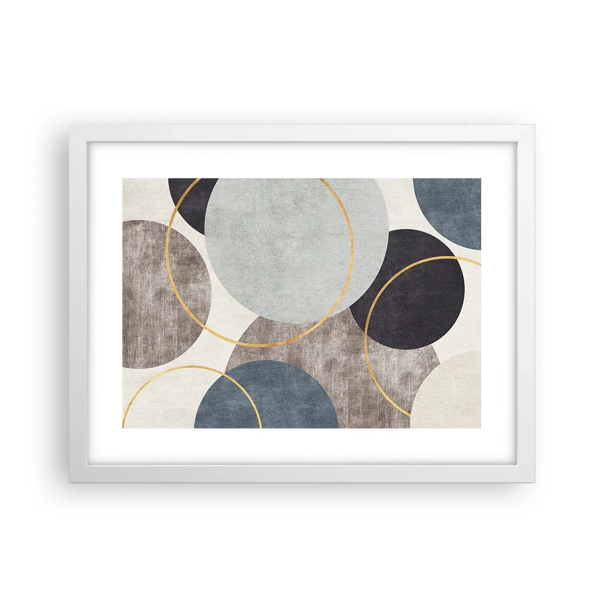 Poster in einem weißen Rahmen - Rad für Rad - 40x30 cm