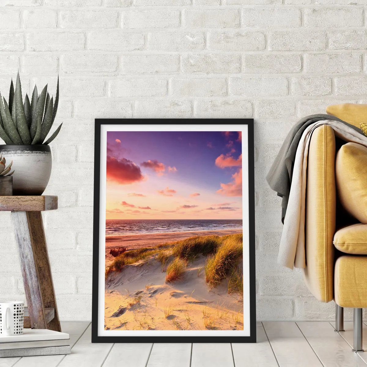 Poster in einem schwarzem Rahmen - Die Luft riecht schon im Sommer - 40x50 cm