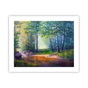 Poster - Idyllische Landschaft - 50x40 cm