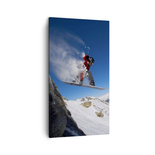 Bild auf Leinwand - Leinwandbild - Und du wurdest Teil des Raums - 45x80 cm