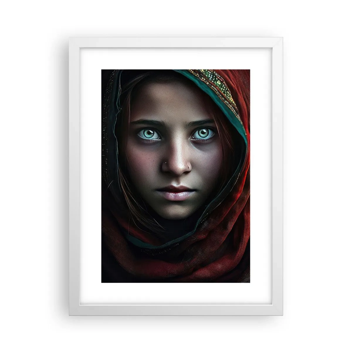 Poster in einem weißen Rahmen - Prinzessin aus dem Osten - 30x40 cm