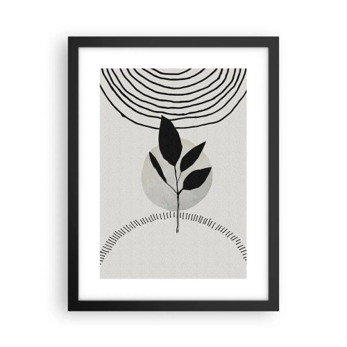 Poster in einem schwarzem Rahmen - Komposition: Naturrituale - 30x40 cm
