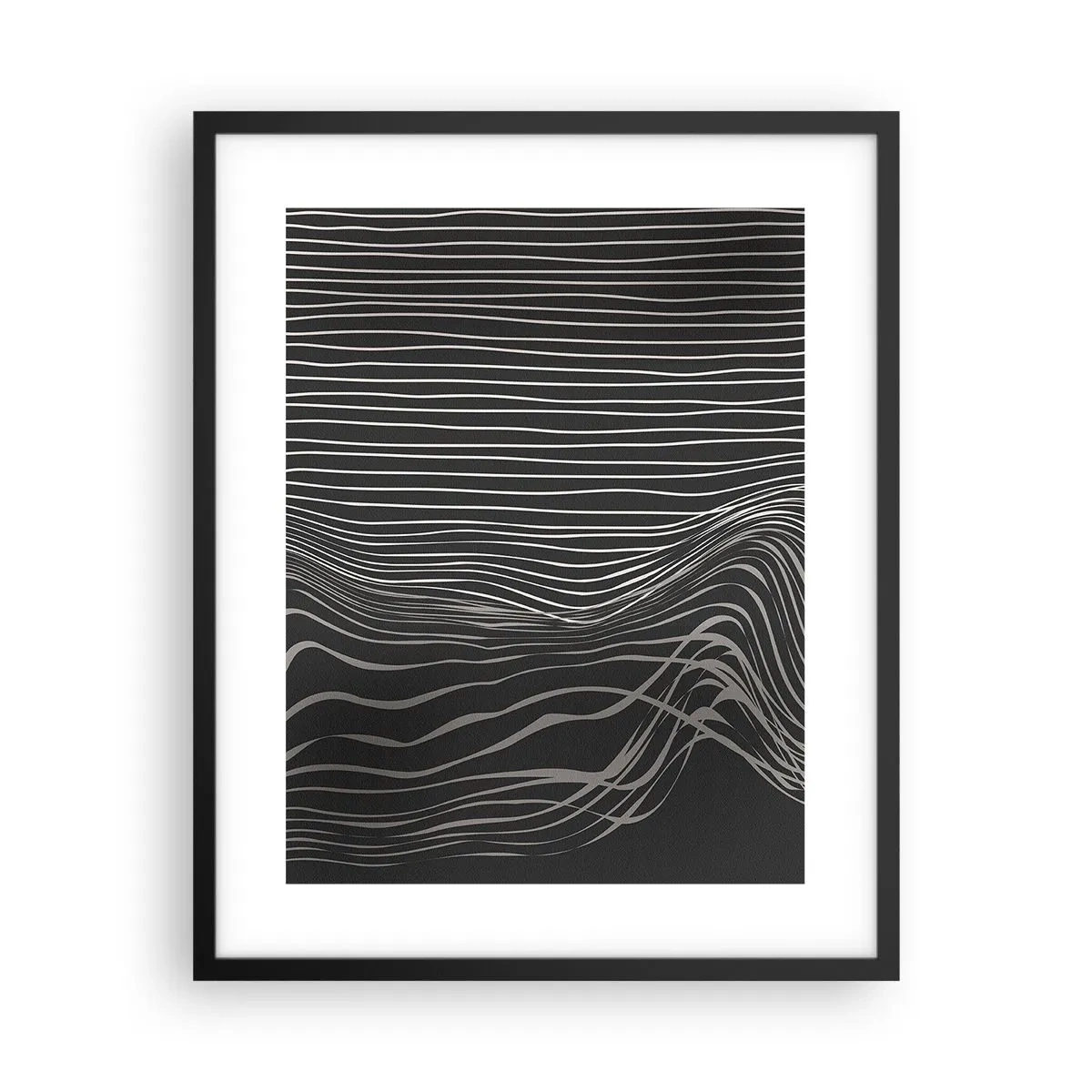 Poster in einem schwarzem Rahmen - Rhythmus und Akzent - 40x50 cm