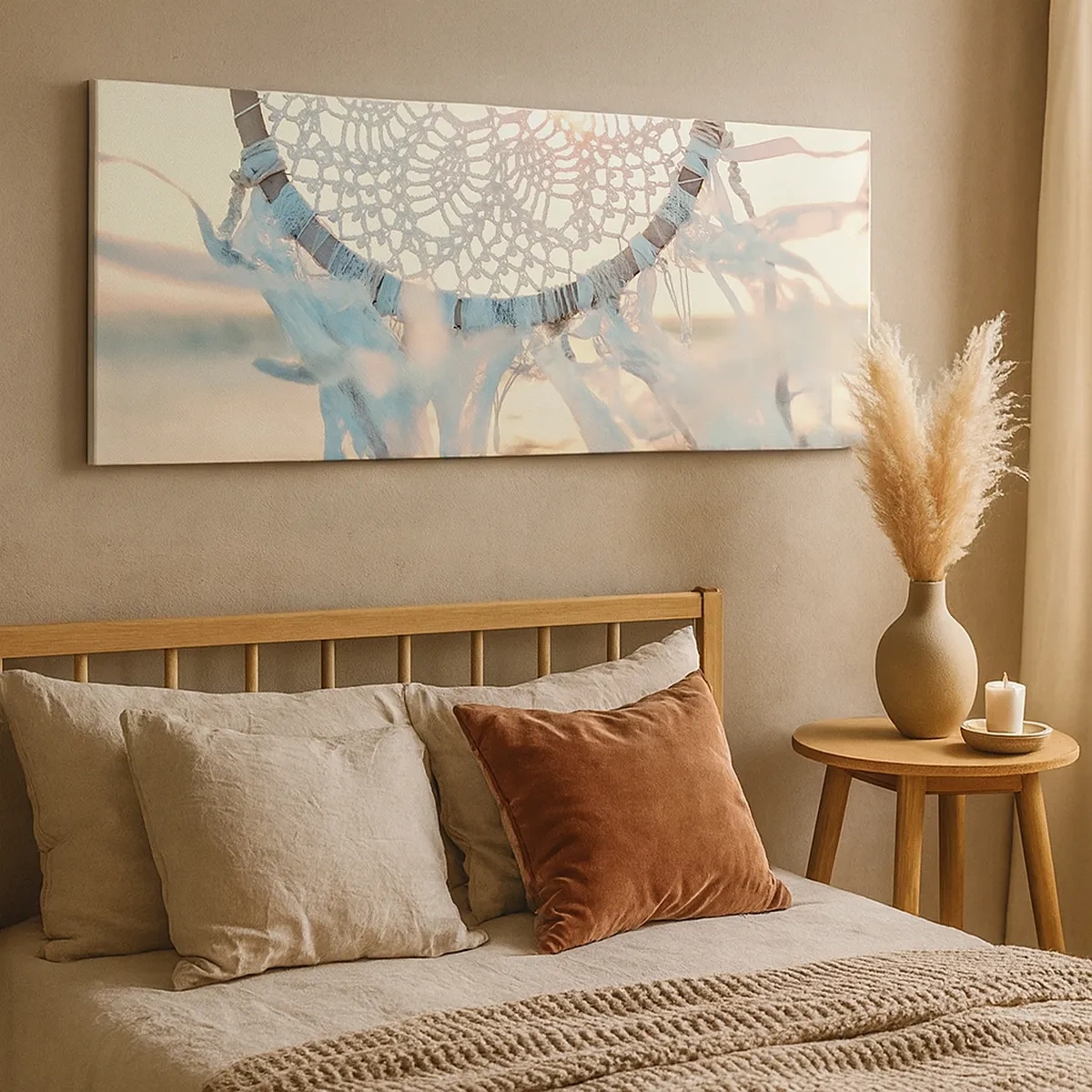 Bild auf Leinwand - Leinwandbild - Totem aus Spitze - 30x30 cm