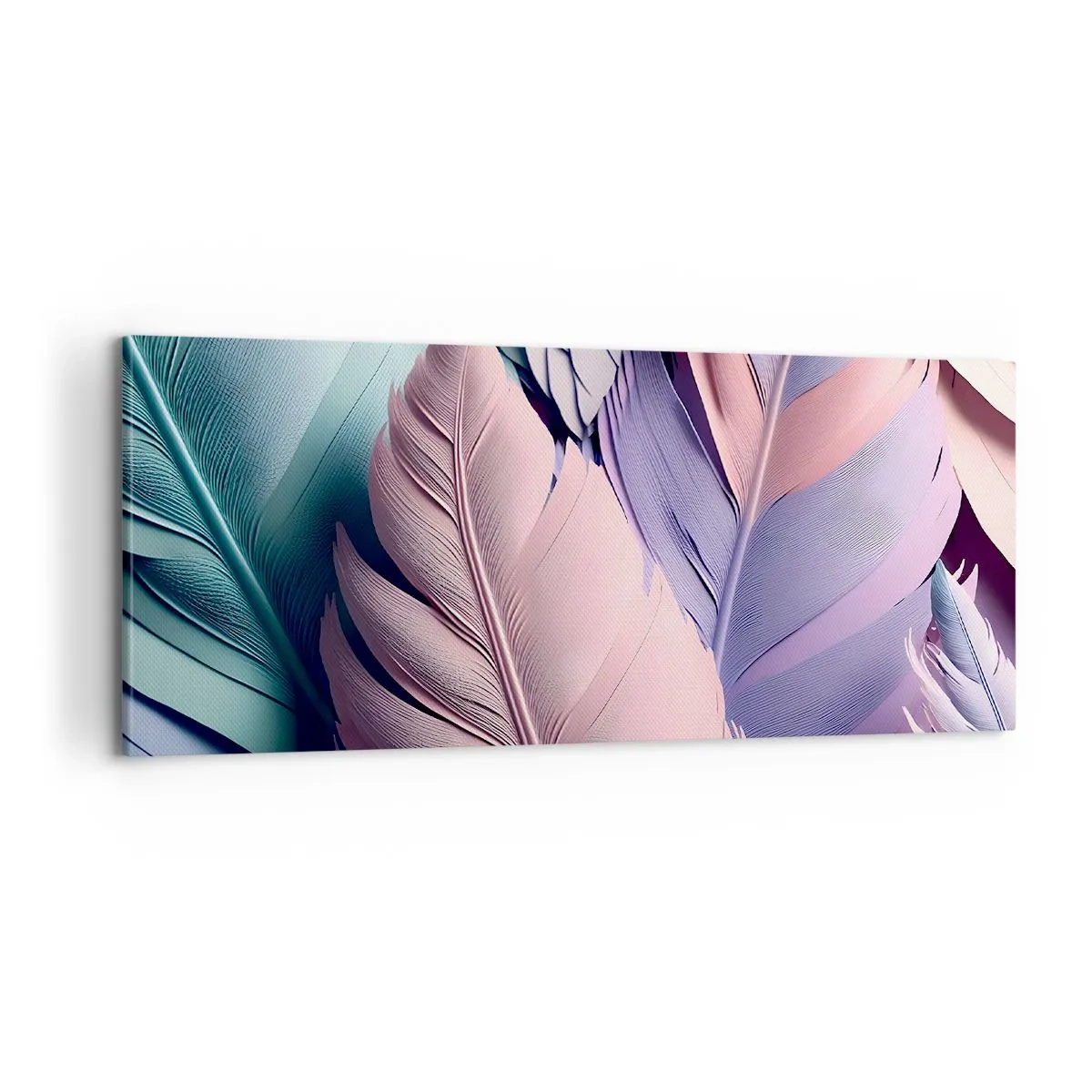 Bild auf Leinwand - Leinwandbild - Vogel-Chic - 100x40 cm