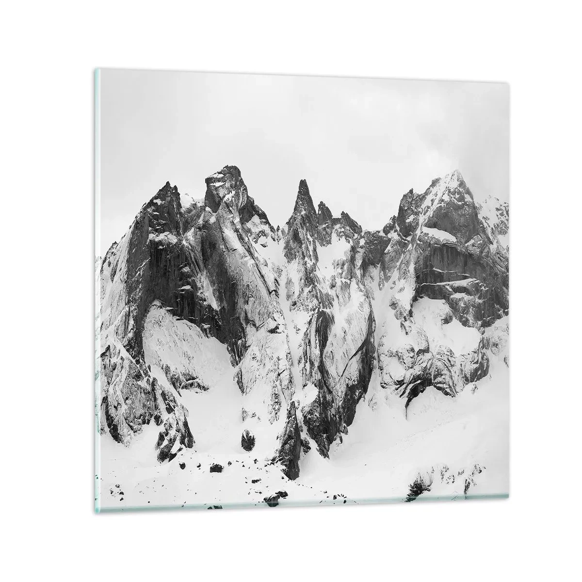 Glasbild - Bild auf glas - Gefährlicher Granitgrat - 40x40 cm