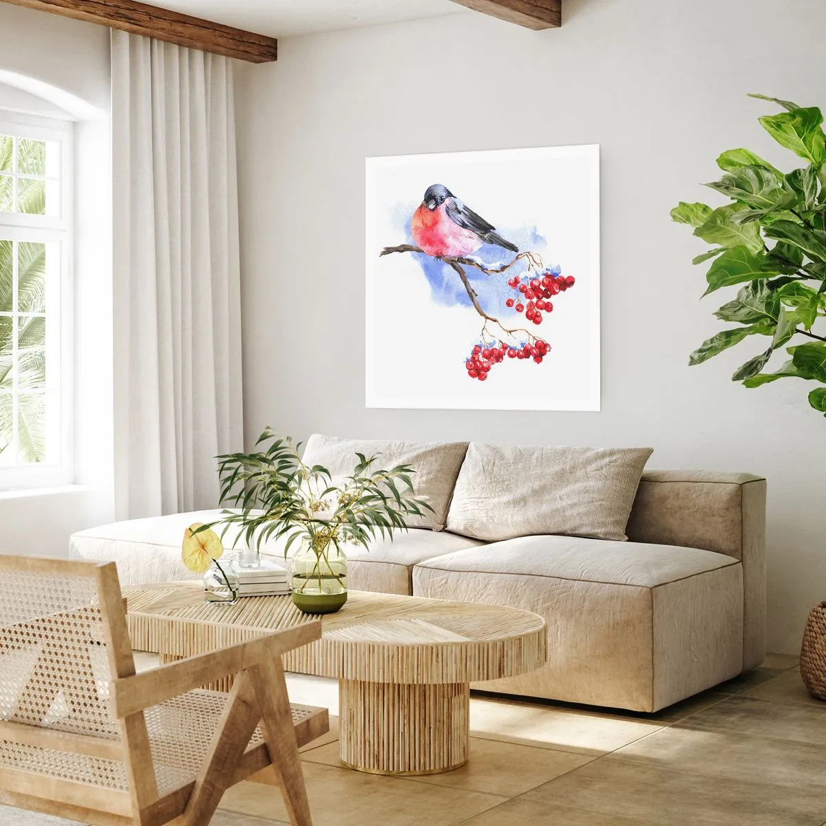 Poster - Winter in Farbe - 60x60 cm