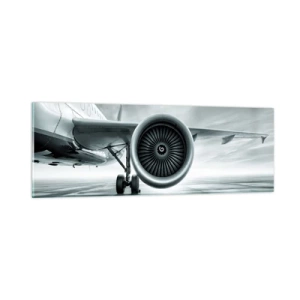 Glasbild - Bild auf glas - Die Macht ist da! - 90x30 cm