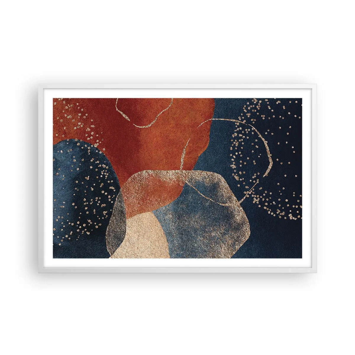 Poster in einem weißen Rahmen - Die Leichtigkeit des Seins - 91x61 cm