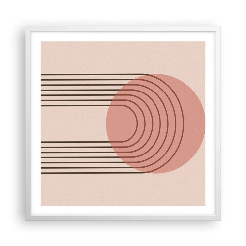 Poster in einem weißen Rahmen - Unwiderstehliche Anziehungskraft - 60x60 cm