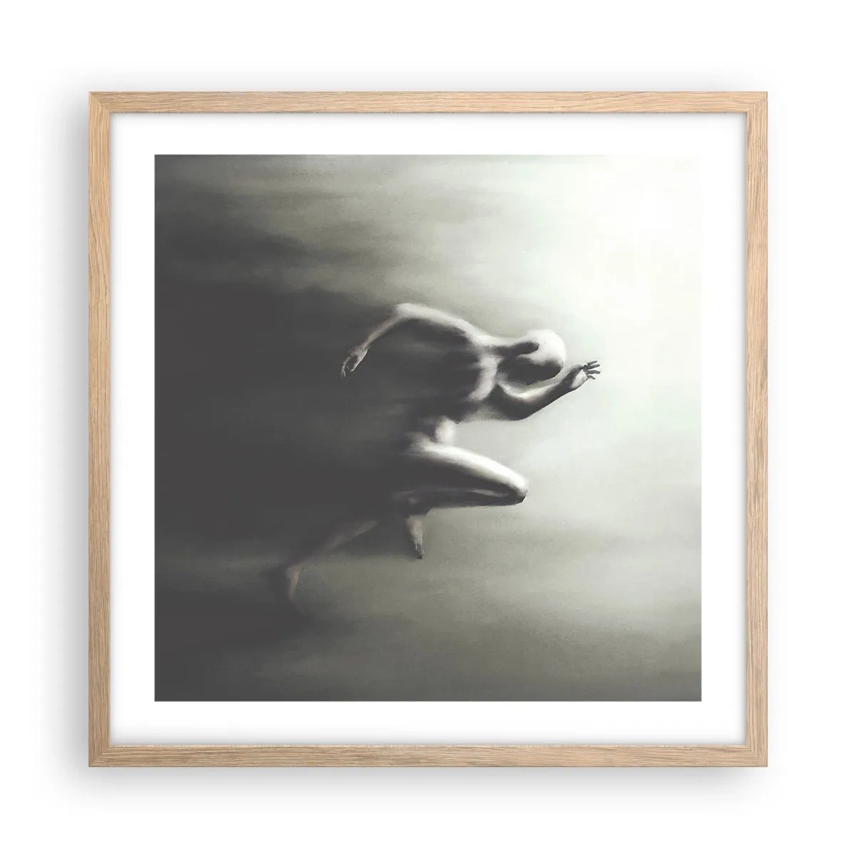 Poster in einem Rahmen aus heller Eiche - Unwiderstehlich - 50x50 cm