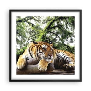 Poster in einem schwarzem Rahmen - Hochachtungsvoll - 50x50 cm