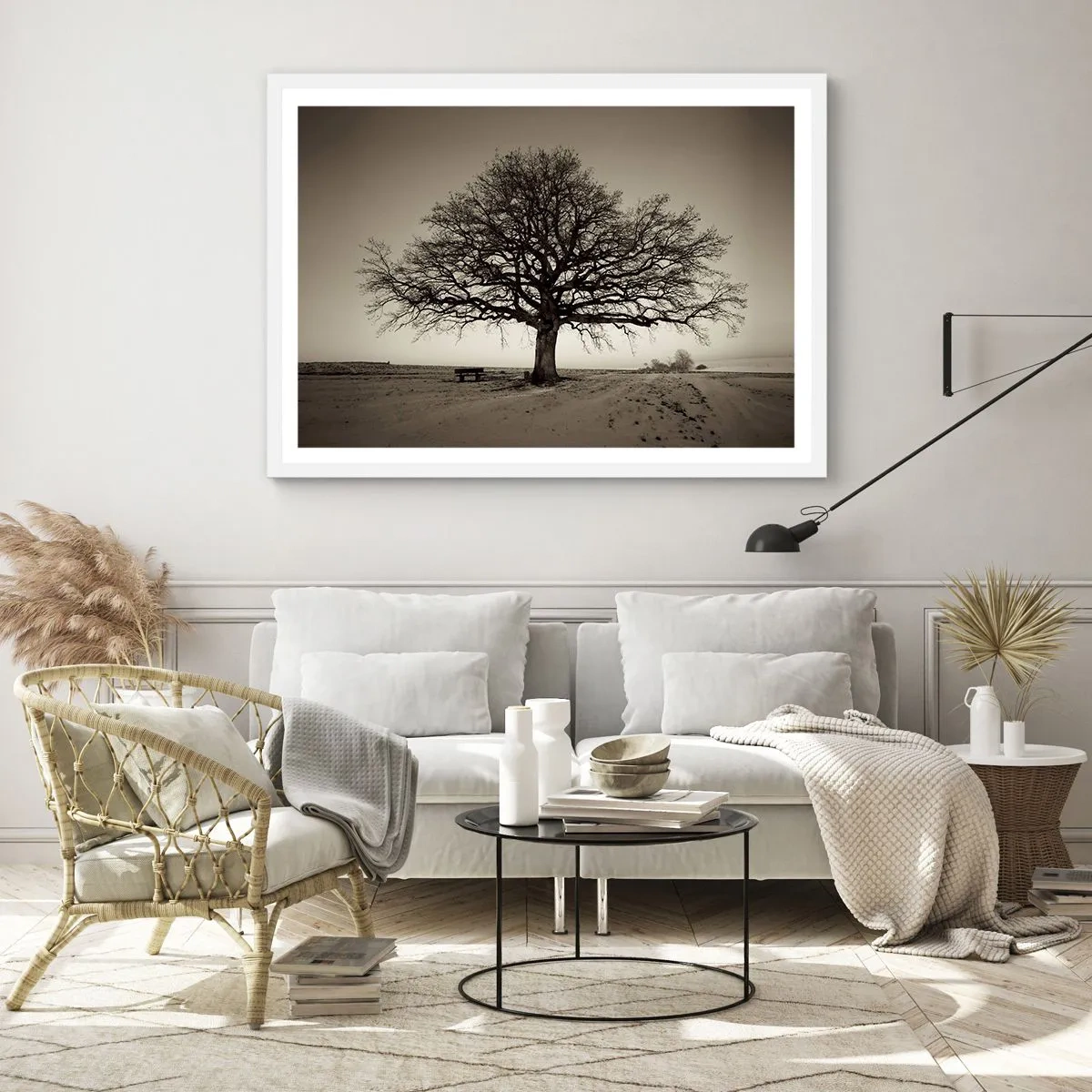 Poster in einem weißen Rahmen - Von hier zu Ewigkeit - 70x50 cm