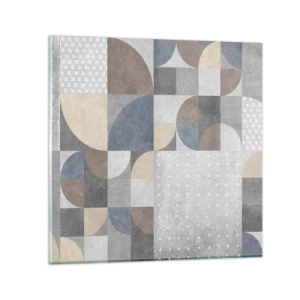 Glasbild - Bild auf glas - Keramische Fantasie - 40x40 cm