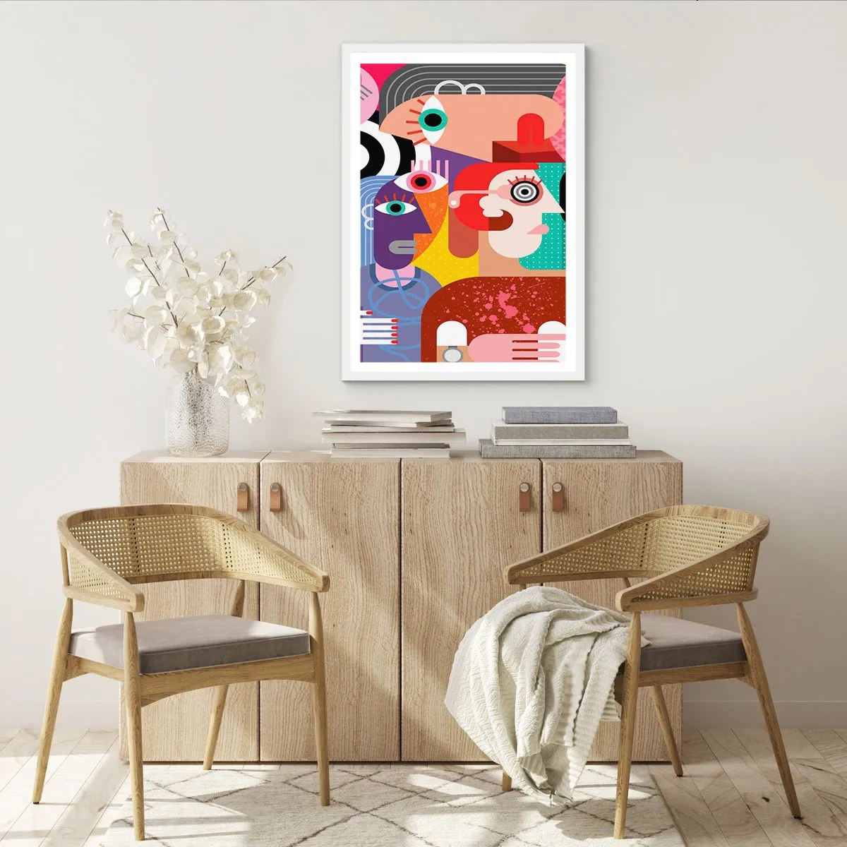 Poster in einem weißen Rahmen - Wir sind von Herrn Picasso - 61x91 cm