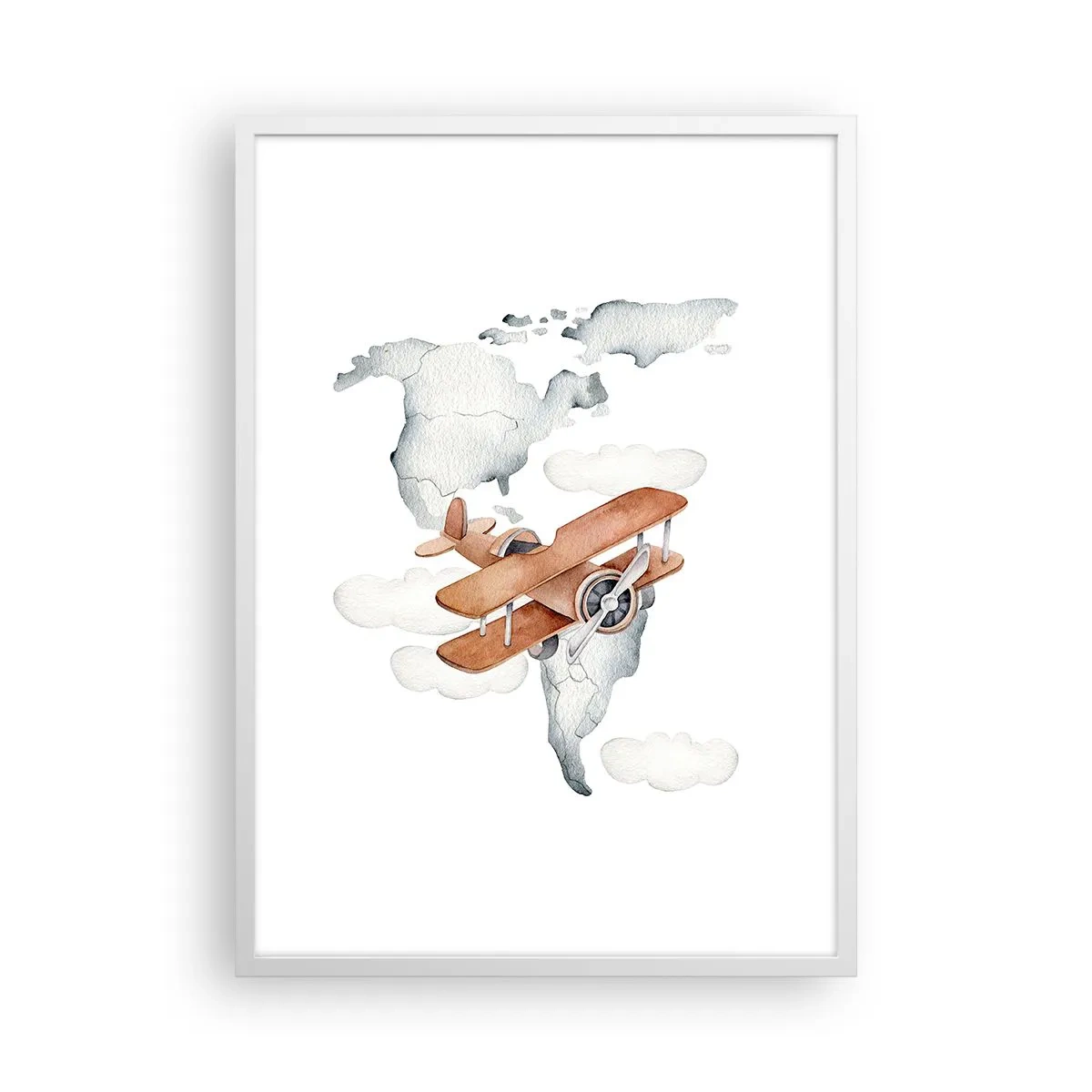 Poster in einem weißen Rahmen - Im Pioniergeist - 50x70 cm