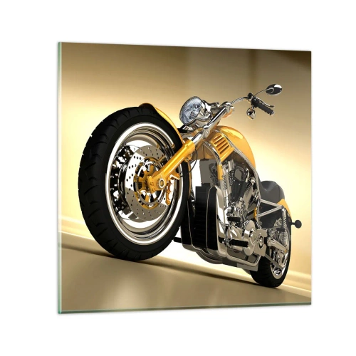 Glasbild - Bild auf glas - Ein Traum von Kraft und Geschwindigkeit - 70x70 cm