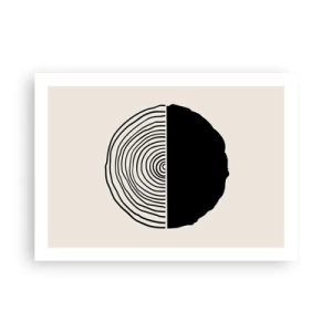 Poster - Halb und halb - 70x50 cm