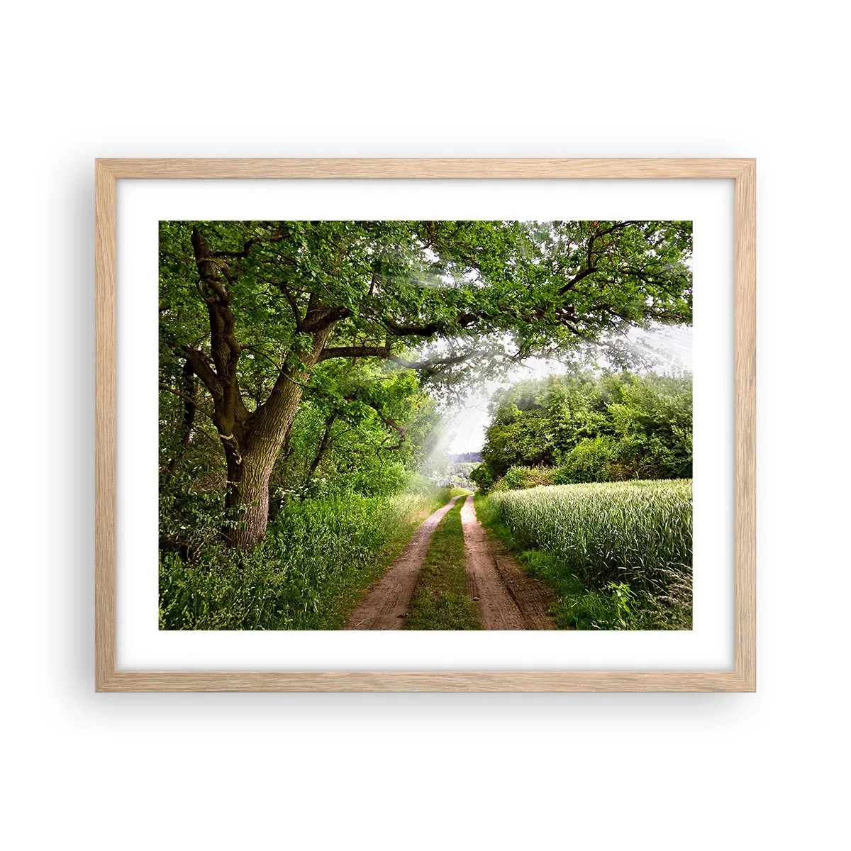 Poster in einem Rahmen aus heller Eiche - Et in Arcadia ego - 50x40 cm