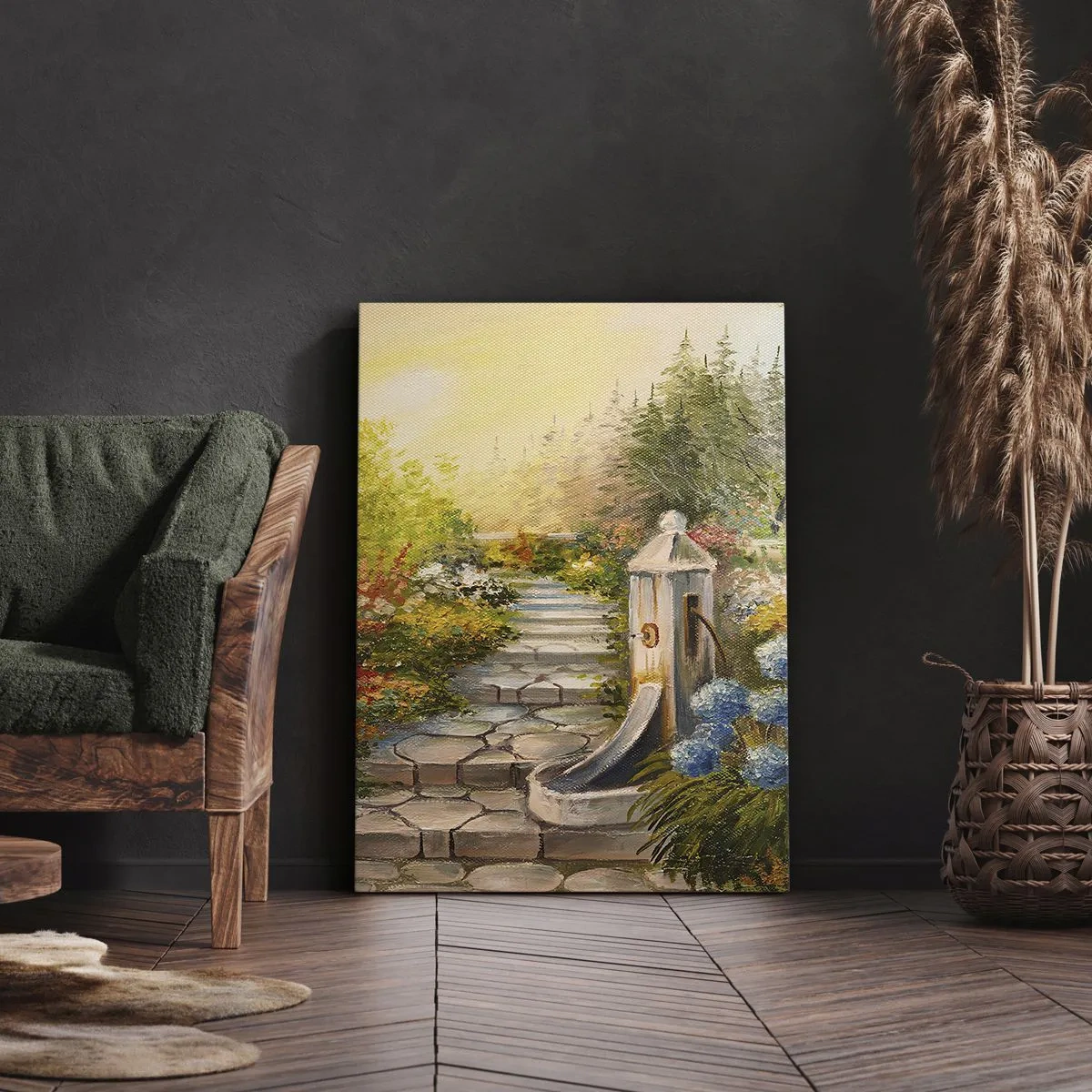 Bild auf Leinwand - Leinwandbild - In voller Blüte - 65x120 cm