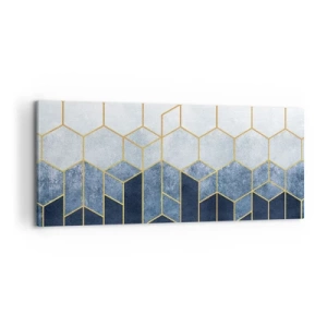 Bild auf Leinwand - Leinwandbild - Komposition im synkopischen Rhythmus - 100x40 cm