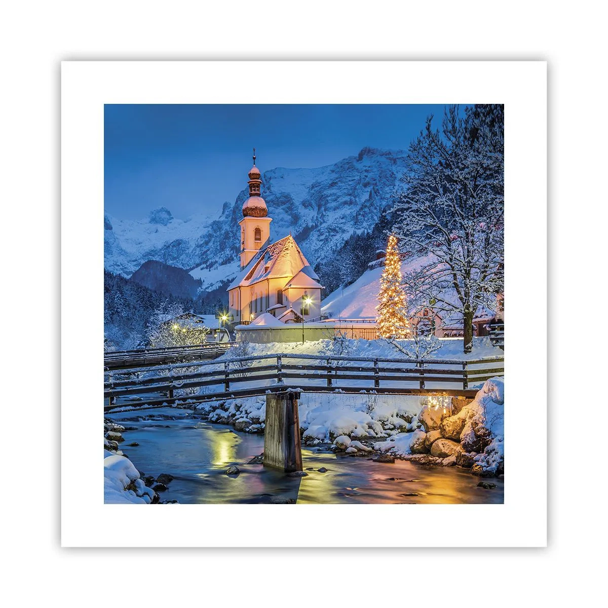 Poster - Weihnachtsgeist - 40x40 cm