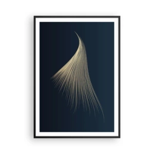 Poster in einem schwarzem Rahmen - Wie das Haar eines Engels - 70x100 cm