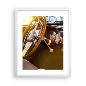 Poster in einem weißen Rahmen - Ein Hauch von Luxus aus der Vergangenheit - 40x50 cm