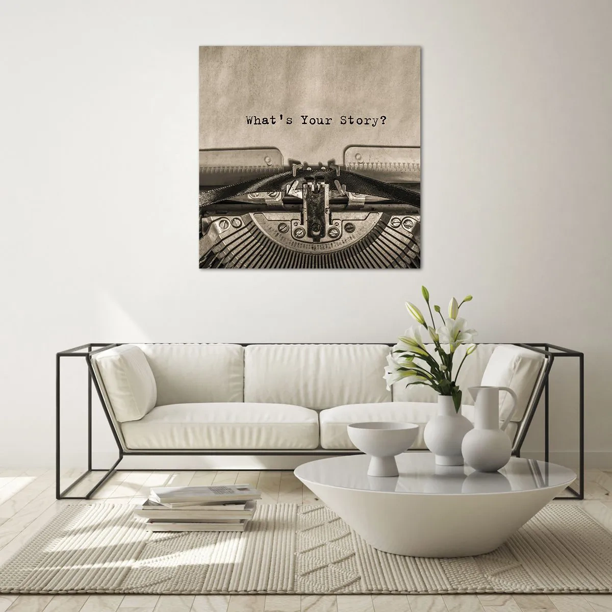 Glasbild - Bild auf glas - Erzähl es mir - 40x40 cm